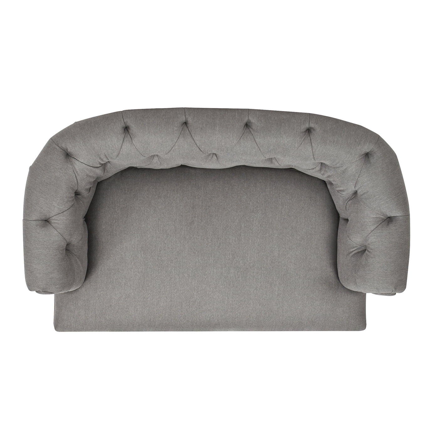 36.5" Chesterfield Dog Sofa Bed, Medium, Uptown Gray Stain Resistant