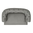 thumbnail image 4 of Jennifer Taylor Home Kiki 36.5" Chesterfield Dog Sofa Bed, Medium, Uptown Gray Stain Resistant High Performance Polyester, 4 of 8