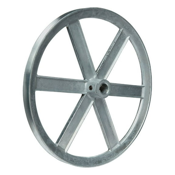 Cdco 1000A V-Groove Pulley, 5/8 in OD, 9-3/4 in Dia Pitch, 1/2 in W x 11/32 in Thick Belt, Zinc