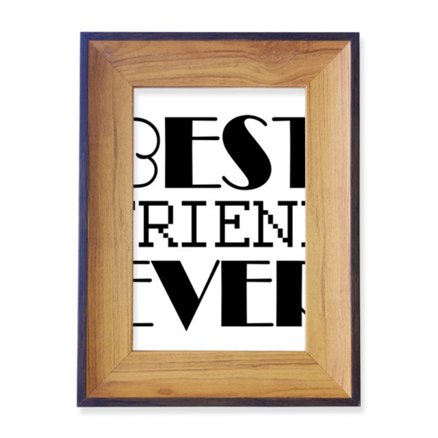 Best Friend Ever Quote Photo Frame Exhibition Display Art Desktop Painting