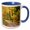 Blue/White, variant on 3drose, Autumn, Mountain Lake, Piedmont, Virginia - Us47 Mpr0001 - Maresa Pryor, 11oz Two-tone Red Mug