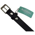 thumbnail image 4 of Men's Genuine Full Grain Leather Black Casual Dress Belt with Removable Buckle, 4 of 9