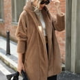 thumbnail image 4 of Vedolay Women Coats Long Sleeve Cardigan Coats Knit Button Up Tops 2023 Coffee,M, 4 of 4
