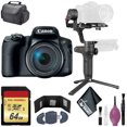thumbnail image 1 of Canon PowerShot SX70 HS Digital Camera Int - Zhiyun-Tech WEEBILL LAB Stabilizer - Card Reader + Wallet - 64GB - Case - Cleaning Kit + More, 1 of 9