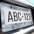 thumbnail image 6 of 1 Pcs Marble pattern license plate frame License Plate Frame,License Plate Cover for Car Decorative Parts,Aluminum License Plate Bracket Holder Rust-Proof for US Standard Car, 6 of 8