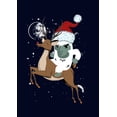 thumbnail image 2 of Men's Lost Gods Santa Yeti  Graphic Tee Navy Blue 2X Large, 2 of 5