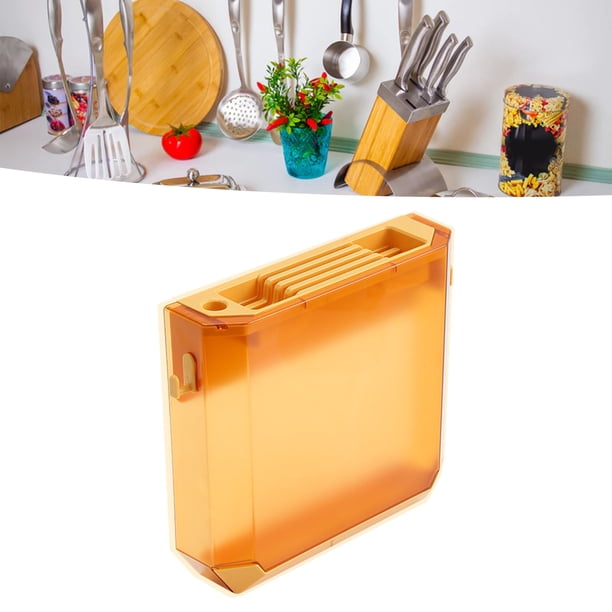 Porta cuchillos de plástico montado en pared Jadeshay CON bandeja de agua y gancho