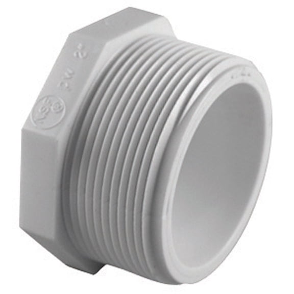 Charlotte Pipe & Foundry 4007100 2.5 in. PVC Pipe Plug Schedule 40 - White
