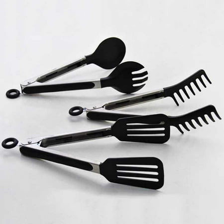 

Silicone Kitchen Tools 3-Piece Set home kitchen cooking One Set Black 3