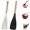 Black+White, variant on Cedar and Ash Multifunction Spoon, Silicone Nonstick Pan Cooking Spoon, Matte Kitchen Silicone Utensil for Cooking Serving Stirring Scooping Scraping