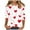 White, variant on TKLPEHG Valentines Shirts for Women 3/4 Sleeve Tops Crewneck Valentines Day T Shirts Soft Cute Heart Print Lover Gift Tops (Red,XXL)