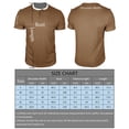 thumbnail image 3 of GEWSEY Mens Short Sleeve Shirts Casual Cotton Summer Slim Fit Waffle T-Shirts (Army Green, S), 3 of 7