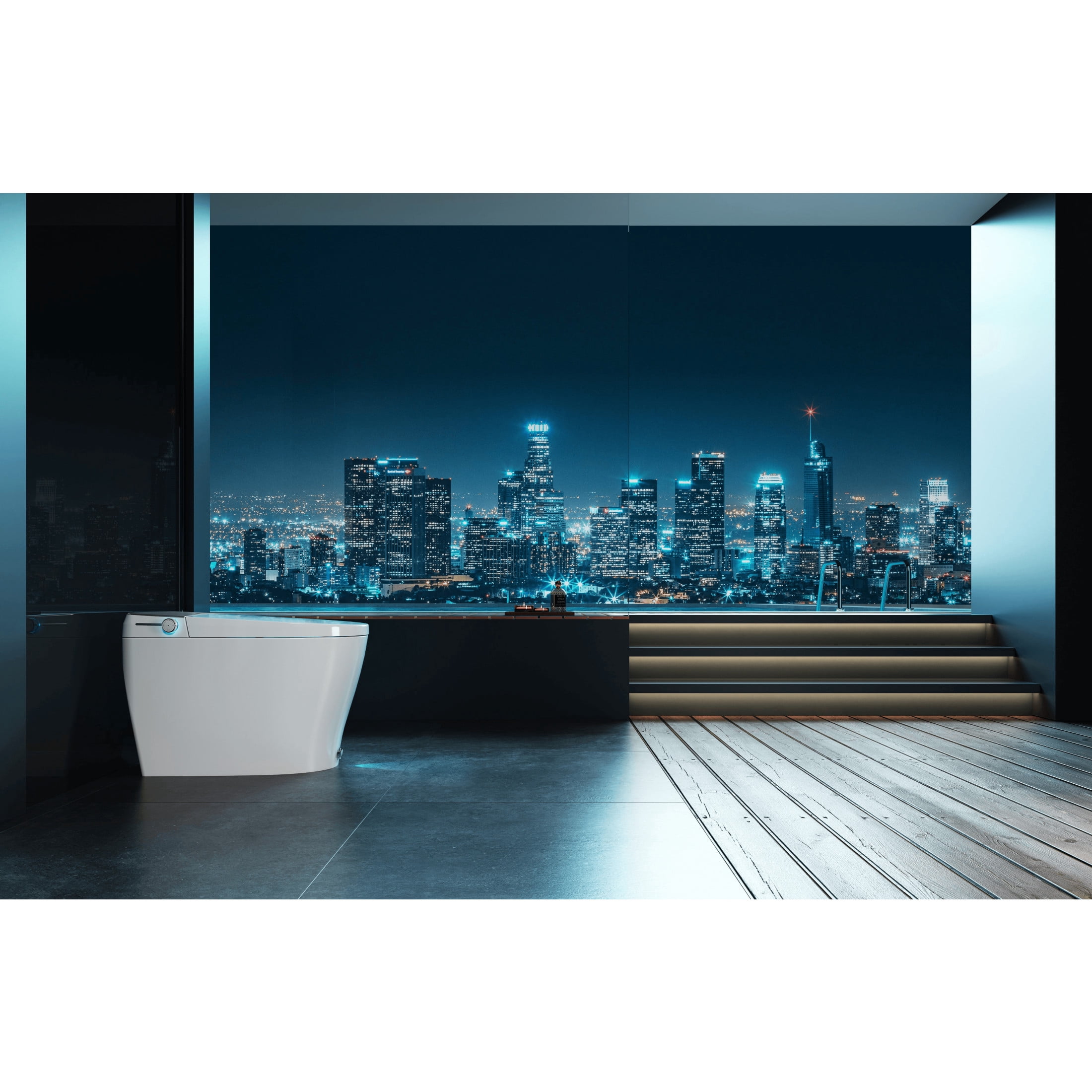 Kingston Brass VSC3991 Edison Smart Toilet, White