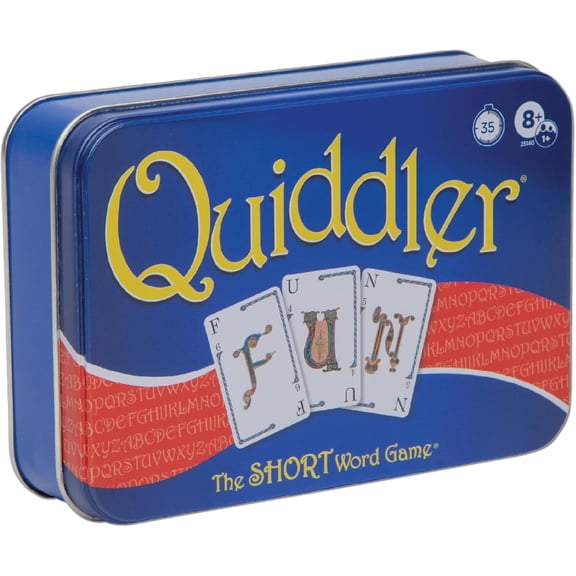 Playmonster Quiddler Card Games for Kids - Collectors Tin, Playing Cards Word Games, Deck of Cards, Fun Family Games for Kids and Adults, Game Night, Travel Games, Multi-Player, Ages 8 