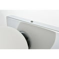 thumbnail image 3 of Living District Jaylin 3-Light Iron & Glass Bath Sconce in Chrome/Frosted White, 3 of 6