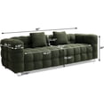 thumbnail image 2 of Couches for Living Room 80 inch,Granular fleece fabric Modern Love Seats Sofa, Upholstered 3-Seater Loveseat w/Armrest for Bedroom, Apartment, Home Office, 2 of 5