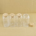 thumbnail image 4 of 100ml Empty Clear Bottle with Cork Stopper Transparency Glass Bottle with Cork for Party a Birthday Present Wedding Decoration 6pcs, 4 of 5
