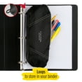 thumbnail image 4 of Five Star 2-in-1 Carry-All Pencil Pouch, Black/Gray (500008RC0-WMT), 4 of 9