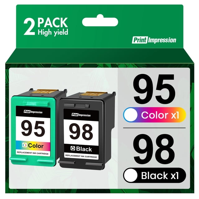 Paquete combinado de cartuchos de tinta PrintImpression 98/95 para HP