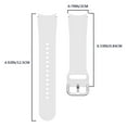 thumbnail image 3 of Watch 4 44mm Soft Sport Strap Replacement Band | 20mm Width | Silicone Adjustable Breathable | Aluminum Buckle | Multiple Colors | Compatible with Watch 4, 3 of 7