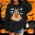 thumbnail image 2 of XUNKUSGA Halloween Sweatshirts for Girls Boys Casual Crewneck Long Sleeve Cute Printed Pullover Tops Soft Fleece Oversized Sweatshirts for Girls 1-13 Years 2-3 Years, 2 of 9