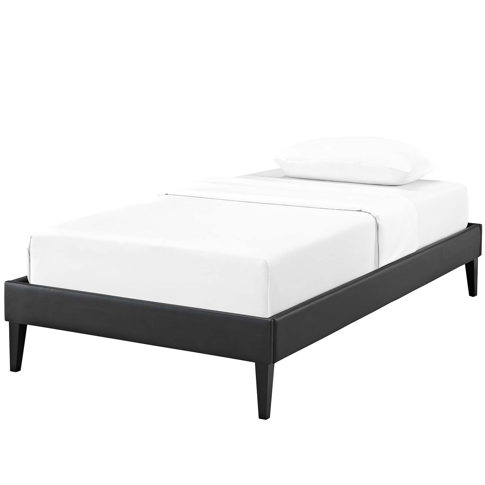 Modern Contemporary Urban Design Bedroom Twin Size Platform Bed Frame