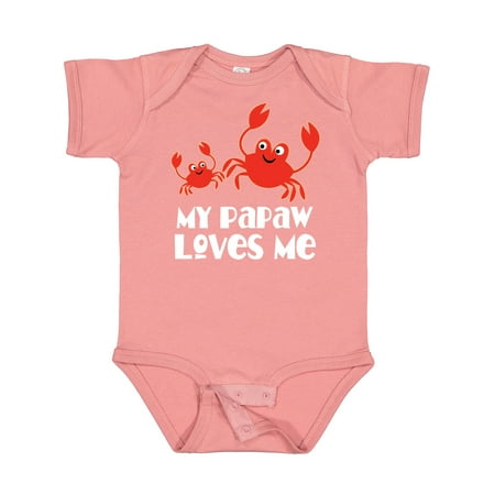 

Inktastic My Papaw Loves Me Grandchild Gift Baby Boy Bodysuit