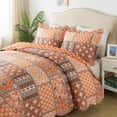 thumbnail image 1 of Honeilife Juego De Ropa De Cama King – 3 Piezas, Juegos De Edredón Vintage, Colchas De Microfibra, Colchas Florales, Funda De Cama Retro Para Todas Las Estaciones, Edredones De Calabaza, 1 of 5
