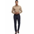 thumbnail image 3 of Allsense Men's Regular-Fit Long-Sleeve Dress Shirt, Khaki, Large, 3 of 4