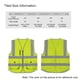 thumbnail image 3 of 1Pc Chaleco Reflectante Ropa de Trabajo de Seguridad Chaleco Fluorescente Naranja Xxl Irfora VM-1002, 3 of 7