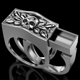 thumbnail image 1 of Huitan vikingo mitología nórdica lobo gigante hombres anillo defensa tótem Lobo moda Hip Hop Rock Unisex dedo anillo Punk regalo Tan Jianjun unisex, 1 of 2