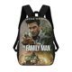 thumbnail image 1 of El Hombre de la Familia-theme Backpack, Campus style schoolbag Bookbag with Adjustable Shoulder Straps And Large Zip Compartment, Unisex Travel Bags., 1 of 6