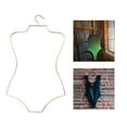 thumbnail image 3 of 4x Alambre de metal Forma del cuerpo Traje de baño Percha para traje de baño Niñas Organizador de guardarropa Ropa de playa unisex Estante Perch Soledad Percha de exhibición de traje de baño, 3 of 10