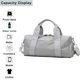 thumbnail image 3 of Petate, petate deportivo para gimnasio con bolsillo mojado y compartimento para zapatos, bolsa de viaje para fin de semana, 3 of 5