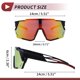 thumbnail image 4 of Gafas de motocicleta únicas 1 Pc, anti-reflejo, tri-acetato de celulosa, PC UV400, gafas de sol para deportes al aire libre para motocross, bicicleta de tierra, ATV, marco negro, lente roja, 4 of 6