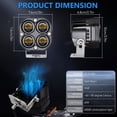 thumbnail image 4 of Car Work Light 4Led Chips 3 Inch 80w 6000k/3000k 8000LM Spotlight Driving Lighting Lamp Motorcycle Modified Parts, 4 of 9