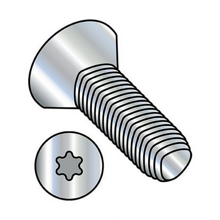 

10-24X3/4 6 Lobe Flat Thread Rolling Screws Thread Rolling Screw Fully Thread Zinc & Wax (Pack Qty 7 000) BC-1012RTF