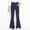 Navy, variant on KANG High Waist Flared Yoga Pants For Bootcut Leggings Teen Dance Workout Trousers Stretchy Athletic Wide Leg Bottoms