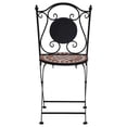 thumbnail image 3 of vidaXL Mosaic Bistro Chairs 2 pcs Brown Ceramic, 3 of 5