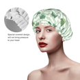 thumbnail image 5 of Cute Crocodile A Shower Cap, Reusable Bath Hair Hat for all Hair Lengths Hair Cover with Elastic Band Double Waterproof Layers Bathing Hat, 5 of 5
