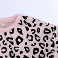 thumbnail image 5 of Hiijoy Little Girls Leopard Summer Clothes Set T Shirt & Shorts 2Pcs Outfits, Sizes 5-6Y, 5 of 8