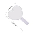 thumbnail image 3 of Espejo de maquillaje portátil con forma de corazón, 3 unidades, bonito espejo cosmético de tocador portátil con asa, accesorios pequeños para mujeres y niñas, hogar y viajes., 3 of 6