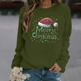 thumbnail image 2 of Christmas Women's Sweatshirts Casual Xmas Graphic Tops Crewneck Sweatshirt Trendy Long Sleeve Holiday Christmas Printed Blouses Pullover, 2 of 4