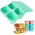 thumbnail image 2 of Dinnerware Set 4 Point Silicone Lunch Box Complementary Box with Lid Snack Packing Box Refrigerator Fresh Keeping Box., 2 of 9