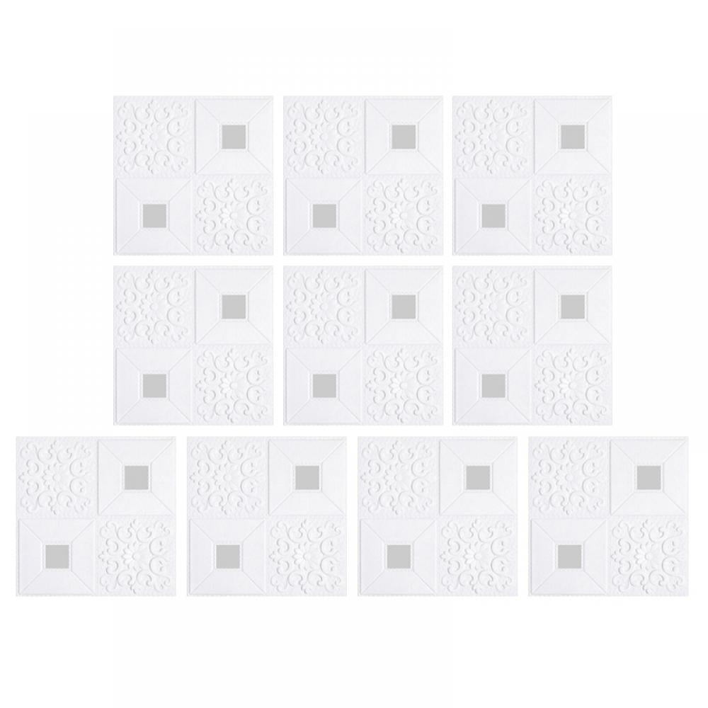Buy Yinrunx 10PCS 3D Wall Panel Roof Self Adhesive Ceiling Wallpaper