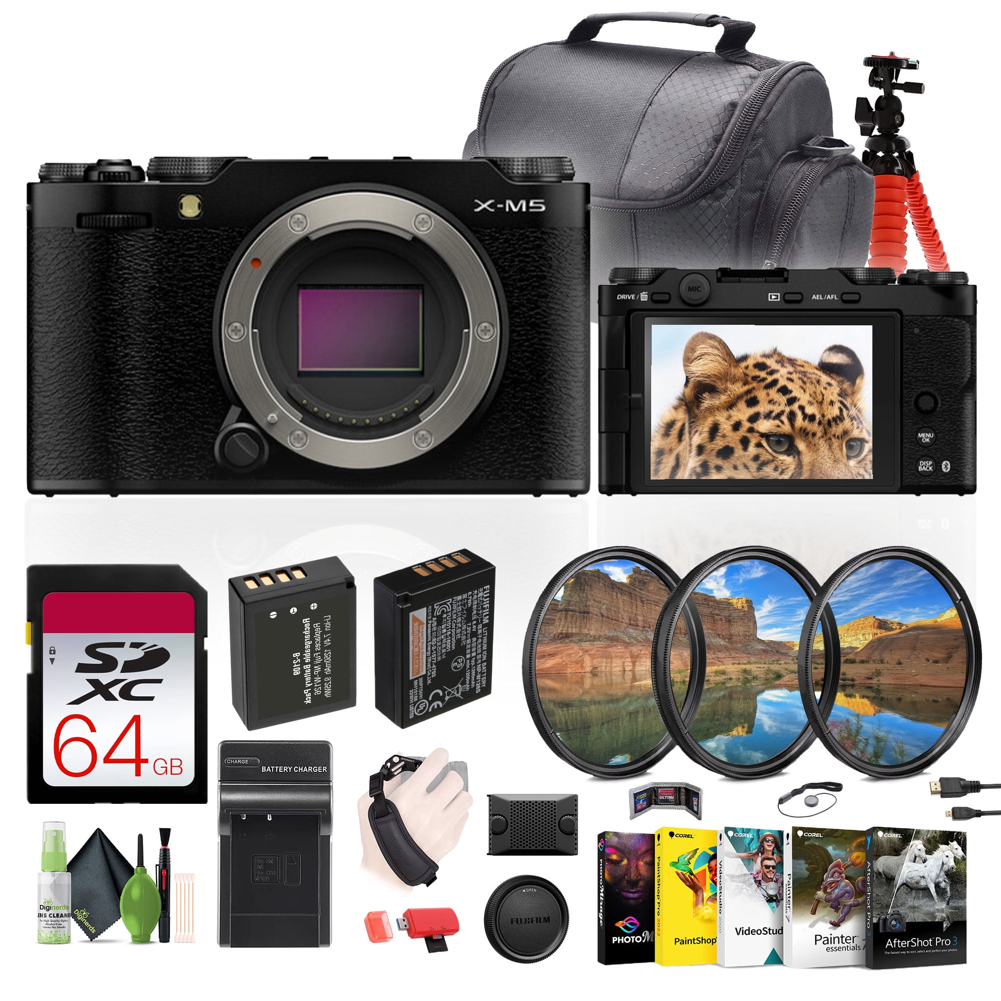 Fujifilm X-T200 Mirrorless Camera, 24.2MP, 4K Video, 3.5