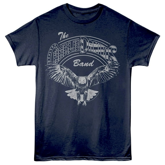 Charlie Daniels Band American Eagle Men's T Shirt (Navy, Adult3XL)