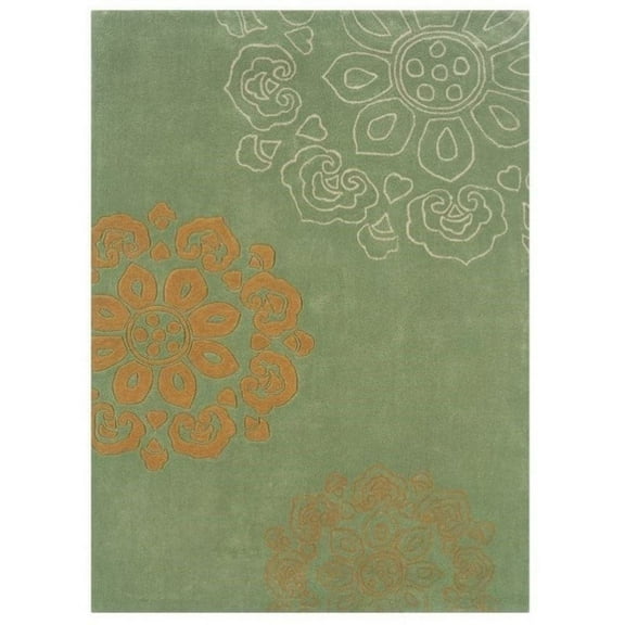Bowery Hill 8' x 10' Hand Tufted Rug in Pale Green