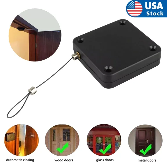 Punch-free Automatic Sensor Door Closer Self Closing Off for Home Office Doors