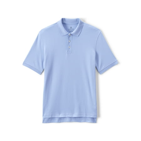 Lands' End School Uniform Men's Tall Short Sleeve Interlock Polo Shirt